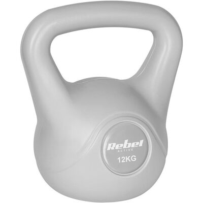 MOBILI REBECCA Kettlebell Gris De 12 Kg, Poids Pour Exercices Abdominaux. Publicité MOBILI REBECCA Kettlebell Gris De 12 Kg, Poids Pour Exercices Abdominaux. Publicité