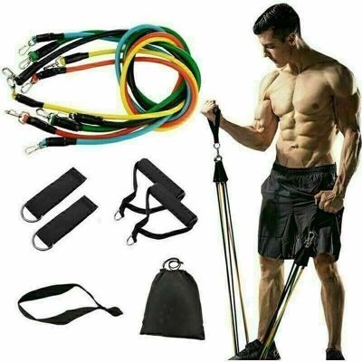 OEM Fitness Elastiques Kit, Bande De Résistance Set, Bands De Fitness Elastique Musculation 5 Bandes De Fitness Elastiques, Et Poignées, Ancre De Porte, Sangles Pied - Publicité OEM Fitness Elastiques Kit, Bande De Résistance Set, Bands De Fitness Elastique Musculation 5 Bandes De Fitness Elastiques, Et Poignées, Ancre De Porte, Sangles Pied - Publicité