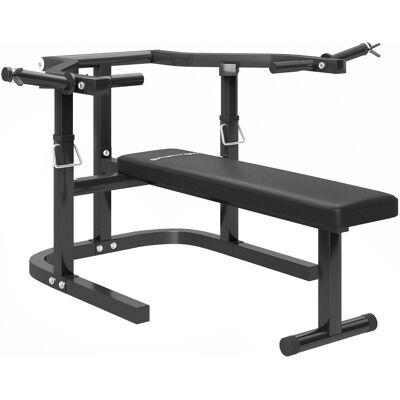 VIVACASA Machine Développé-couché En Acier Avec Hauteur Réglable 150x150x60-85 Cm Noire, Banc Musculation Fitness Maison - Publicité VIVACASA Machine Développé-couché En Acier Avec Hauteur Réglable 150x150x60-85 Cm Noire, Banc Musculation Fitness Maison - Publicité