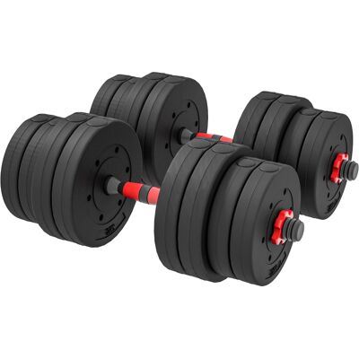 VIVACASA Ensemble Haltères 30 Kg Barre Courte Réglable Musculation Fitness Maison Équipement Force Noir - Publicité VIVACASA Ensemble Haltères 30 Kg Barre Courte Réglable Musculation Fitness Maison Équipement Force Noir - Publicité