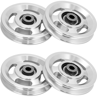 Generic 4pcs 95mm Heary Duty Gym Roulement Poulie, Poulie À Roulement Universel, Alliage D'Aluminium, Pour Gymnase, La Machine À Câble - Publicité Generic 4pcs 95mm Heary Duty Gym Roulement Poulie, Poulie À Roulement Universel, Alliage D'Aluminium, Pour Gymnase, La Machine À Câble - Publicité