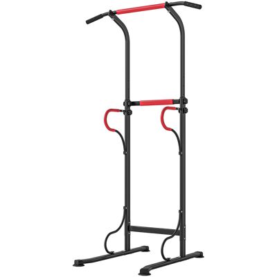 HEAT Station De Dips Power Tower, Barre De Traction Power Tower, Station De Fitness Multifonctionnelle Avec Hauteur Réglable De 171 À 219 Cm, Noir Et Rouge - Publicité HEAT Station De Dips Power Tower, Barre De Traction Power Tower, Station De Fitness Multifonctionnelle Avec Hauteur Réglable De 171 À 219 Cm, Noir Et Rouge - Publicité