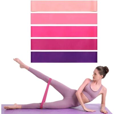 ACKERMAN Lot De 5 Bandes Élastiques Pour Le Renforcement Musculaire, Bandes De Résistance Pour L'Entraînement Des Abdominaux Et Des Fessiers, Adaptées Au Yoga Et Au Pilates, Avec Manuel D'Instructions Et Sac ( - Publicité ACKERMAN Lot De 5 Bandes Élastiques Pour Le Renforcement Musculaire, Bandes De Résistance Pour L'Entraînement Des Abdominaux Et Des Fessiers, Adaptées Au Yoga Et Au Pilates, Avec Manuel D'Instructions Et Sac ( - Publicité