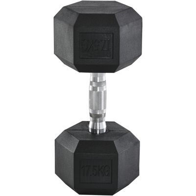 ACKERMAN Haltères Hexagonaux 17,5kg Fonte Entraînement De Force Noir - Publicité ACKERMAN Haltères Hexagonaux 17,5kg Fonte Entraînement De Force Noir - Publicité