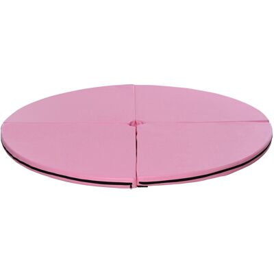 DEVOKO Tapis Fitness Danse Ronde Épaisseur 5cm Pratique Sport Yoga Gymnastique Rose - Publicité DEVOKO Tapis Fitness Danse Ronde Épaisseur 5cm Pratique Sport Yoga Gymnastique Rose - Publicité