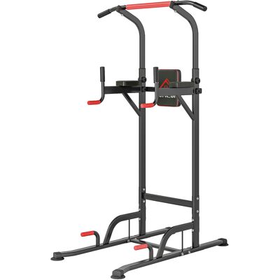 HEAT Barre De Traction Power Tower, Station De Fitness Multifonction Réglable, 189-239 Cm, Acier, Noir Et Rouge - Publicité HEAT Barre De Traction Power Tower, Station De Fitness Multifonction Réglable, 189-239 Cm, Acier, Noir Et Rouge - Publicité