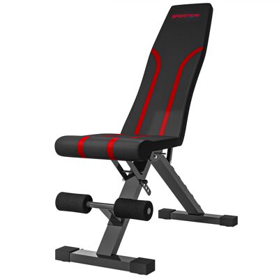 HEAT Banc De Musculation Pliable Et Multifonctionnel, Inclinable Et Doté D'Un Dossier Réglable Sur 6 Niveaux, Noir. Publicité HEAT Banc De Musculation Pliable Et Multifonctionnel, Inclinable Et Doté D'Un Dossier Réglable Sur 6 Niveaux, Noir. Publicité