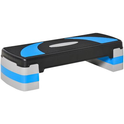 ACKERMAN Marche D'Aérobic Stepper Réglable En Hauteur Avec 3 Niveaux (10/15/20cm), Appareil De Fitness Pour Domicile, Chargeable Jusqu'à 150 Kg, Bleu Clair, 80x31x10-20 Cm - Publicité ACKERMAN Marche D'Aérobic Stepper Réglable En Hauteur Avec 3 Niveaux (10/15/20cm), Appareil De Fitness Pour Domicile, Chargeable Jusqu'à 150 Kg, Bleu Clair, 80x31x10-20 Cm - Publicité