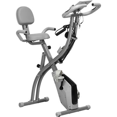 OEM Vélo D'Appartement Pliable, Vélo D'Exercice, Home Traîner Pour Adultes, 8 Niveaux De Résistance Magnétique, Capteurs Pouls Main, Écran Lcd Multifonction, Selle Réglable, Acier, Gris, Argenté - Publicité OEM Vélo D'Appartement Pliable, Vélo D'Exercice, Home Traîner Pour Adultes, 8 Niveaux De Résistance Magnétique, Capteurs Pouls Main, Écran Lcd Multifonction, Selle Réglable, Acier, Gris, Argenté - Publicité
