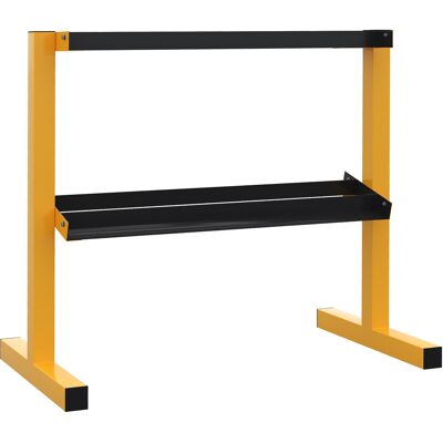 ACKERMAN Support D'Haltères Support À 2 Niveaux Pour Haltères Courts Chargeable Jusqu'à 270 Kg, Support De Poids Stable Pour Entraînement De Force Et Fitness - Publicité ACKERMAN Support D'Haltères Support À 2 Niveaux Pour Haltères Courts Chargeable Jusqu'à 270 Kg, Support De Poids Stable Pour Entraînement De Force Et Fitness - Publicité