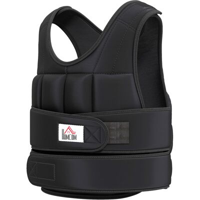 OEM Gilet Lesté Réglable 10 Kg Max - Veste Lestée Avec Poids Amovibles, Entraînement Musculation, Boxe, Oxford 50x60 Cm, Noir - Publicité OEM Gilet Lesté Réglable 10 Kg Max - Veste Lestée Avec Poids Amovibles, Entraînement Musculation, Boxe, Oxford 50x60 Cm, Noir - Publicité