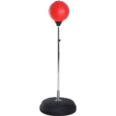 HEAT Ballon De Frappe Au Sol À Hauteur Réglable Avec Gants De Boxe Et Base Lestable, 43 X 43 X 126-144 Cm, Rouge - Publicité HEAT Ballon De Frappe Au Sol À Hauteur Réglable Avec Gants De Boxe Et Base Lestable, 43 X 43 X 126-144 Cm, Rouge - Publicité