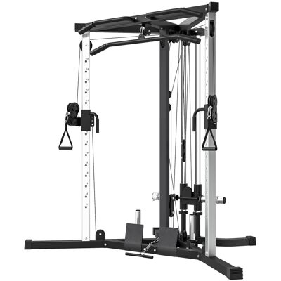 HEAT Station De Fitness Pour Entraînement Complet Du Corps Avec Barre De Traction Et Haltères, Acier, 170 X 139 X 200 Cm, Noir - Publicité HEAT Station De Fitness Pour Entraînement Complet Du Corps Avec Barre De Traction Et Haltères, Acier, 170 X 139 X 200 Cm, Noir - Publicité