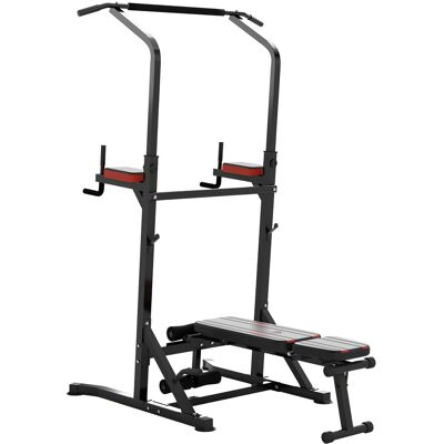 HEAT Tour De Musculation Pliable Et Multifonctionnelle, Réglable Sur 7 Positions, Avec Barre De Traction, Station De Dips, Station De Traction Et Banc Plat En Acier, Pour Salle De Sport À Domicile, Capacit - Publicité HEAT Tour De Musculation Pliable Et Multifonctionnelle, Réglable Sur 7 Positions, Avec Barre De Traction, Station De Dips, Station De Traction Et Banc Plat En Acier, Pour Salle De Sport À Domicile, Capacit - Publicité