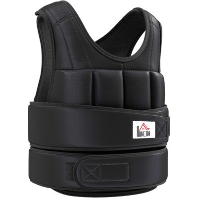 OEM Homcom Gilet Lesté Réglable Veste Lestée 20 Kg Max. Poids Amovibles Entrainement Musculation Exercice Boxe Oxford Noir - Publicité OEM Homcom Gilet Lesté Réglable Veste Lestée 20 Kg Max. Poids Amovibles Entrainement Musculation Exercice Boxe Oxford Noir - Publicité