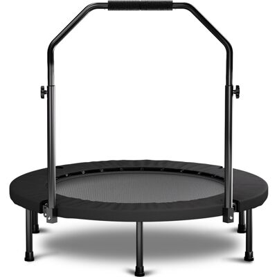 ACKERMAN Trampoline Pliable 101cm Avec Poignée - Ressort Standard - Noir - Publicité ACKERMAN Trampoline Pliable 101cm Avec Poignée - Ressort Standard - Noir - Publicité