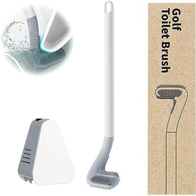OEM Brosse De Toilette En Silicone Pour Golf À Manche Long Brosse De Toilette De Nettoyage Murale Avec Ensemble De Supports (blanc) - Publicité OEM Brosse De Toilette En Silicone Pour Golf À Manche Long Brosse De Toilette De Nettoyage Murale Avec Ensemble De Supports (blanc) - Publicité