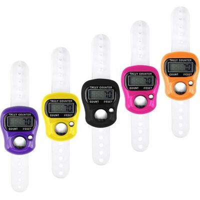 OEM Pack De 5 Compteurs De Doigts, Compteur De Doigts Clicker Compteur De Lignes Mini Compteur De Mains, Affichage Lcd À 5 Chiffres Pour Inventaire, Sports, Marketing, Golf (couleur Aléatoire) - Publicité OEM Pack De 5 Compteurs De Doigts, Compteur De Doigts Clicker Compteur De Lignes Mini Compteur De Mains, Affichage Lcd À 5 Chiffres Pour Inventaire, Sports, Marketing, Golf (couleur Aléatoire) - Publicité