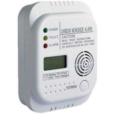 OEM Carbon Monoxide Detector, Battery Powered, Gas Detector With Display And Temperature Indicator - Publicité OEM Carbon Monoxide Detector, Battery Powered, Gas Detector With Display And Temperature Indicator - Publicité