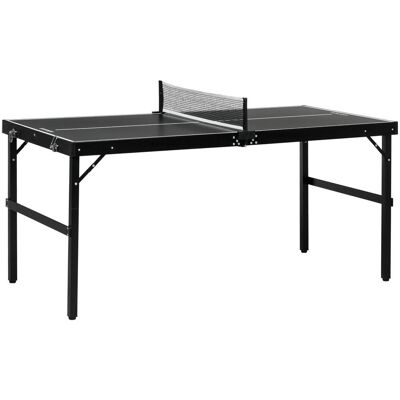 OEM Mini Table De Ping Pong Pliable Table De Ping-pong D'Intérieur Avec Filet, Balles, Poignée, 152 X 76 X 72 Cm Noir - Publicité OEM Mini Table De Ping Pong Pliable Table De Ping-pong D'Intérieur Avec Filet, Balles, Poignée, 152 X 76 X 72 Cm Noir - Publicité