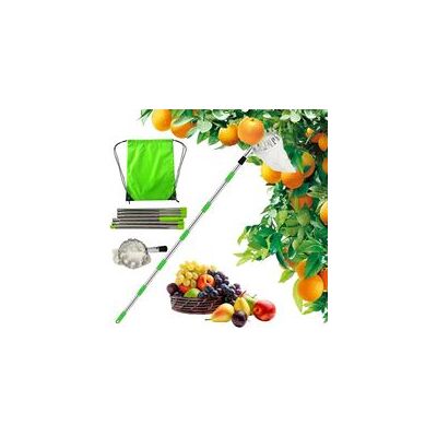 OEM Cueille Fruits Avec Sac, Cueilleur De Fruits Amovible, Avec Manche Télescopique, 2.4 M Ramasse Fruit De Inox, Sac De Collecte - Publicité OEM Cueille Fruits Avec Sac, Cueilleur De Fruits Amovible, Avec Manche Télescopique, 2.4 M Ramasse Fruit De Inox, Sac De Collecte - Publicité