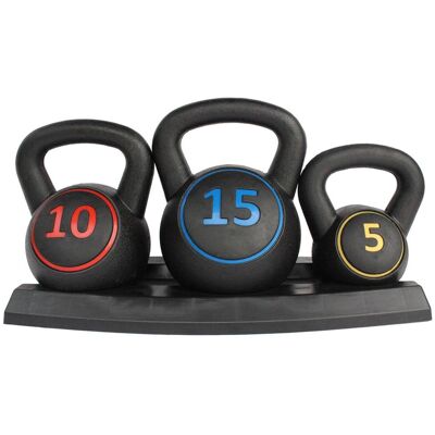OEM Ensemble De Kettlebells De 5/10/15 Lb Avec Poignée Antidérapante, Équipement De Gym Compact Pour La Maison, Idéal Pour L'Entraînement De Force - Publicité OEM Ensemble De Kettlebells De 5/10/15 Lb Avec Poignée Antidérapante, Équipement De Gym Compact Pour La Maison, Idéal Pour L'Entraînement De Force - Publicité