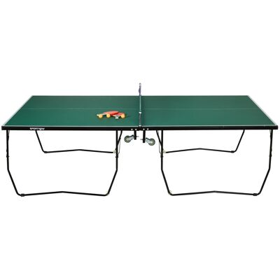 OEM Table De Ping-pong Pliable Avec 8 Roues, Raquettes Et Balles Incluses, 274 X 152,5 X 76 Cm, Verte - Publicité OEM Table De Ping-pong Pliable Avec 8 Roues, Raquettes Et Balles Incluses, 274 X 152,5 X 76 Cm, Verte - Publicité