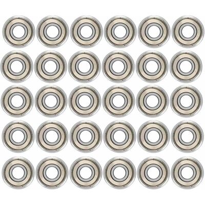 OEM 30pcs 608zz Roulements À Billes,métal -double Blindage Roulements Speed Bearings Roulements À Billes De Qualité Pour Roller,skateboard,longboard,waveboard,8 X 22 X 7mm-dou - Publicité OEM 30pcs 608zz Roulements À Billes,métal -double Blindage Roulements Speed Bearings Roulements À Billes De Qualité Pour Roller,skateboard,longboard,waveboard,8 X 22 X 7mm-dou - Publicité