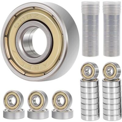 OEM Royaluxe-40 Pièces 608zz Roulements À Billes Miniatures À Rainure,durable Roulement A Bille,acier Au Carbone Métal Bearings,pour Planches À Roulettes,imprimante 3d,scooters,patins À Roues Alignées, (8 - Publicité OEM Royaluxe-40 Pièces 608zz Roulements À Billes Miniatures À Rainure,durable Roulement A Bille,acier Au Carbone Métal Bearings,pour Planches À Roulettes,imprimante 3d,scooters,patins À Roues Alignées, (8 - Publicité