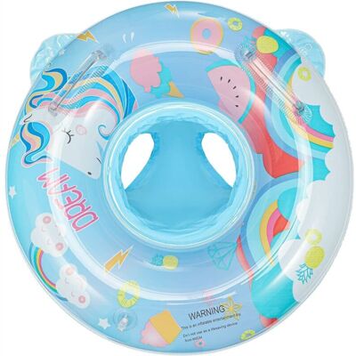 OEM Anneau De Natation Pour Enfants De Dessin Animé Pour Bébé, Bouée Gonflable Pour Bébé, Bouée De Natation Gonflable Pour Bébé 60 Avec Poignée (boucle De Pantalon Licorne Bleue) - Publicité OEM Anneau De Natation Pour Enfants De Dessin Animé Pour Bébé, Bouée Gonflable Pour Bébé, Bouée De Natation Gonflable Pour Bébé 60 Avec Poignée (boucle De Pantalon Licorne Bleue) - Publicité