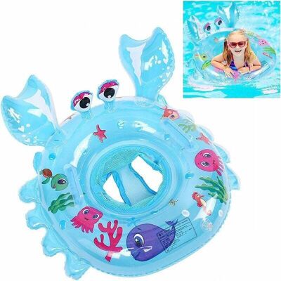 OEM Bouée Bebe De Piscine, Crabe Shaped Bébé Siège De Gonflable Dolphin, Enfants Bague De Natation Flottante, Flotteurs Bébé Pour Bébé De 6 À 30 Mois, Bleu 55cm - Publicité OEM Bouée Bebe De Piscine, Crabe Shaped Bébé Siège De Gonflable Dolphin, Enfants Bague De Natation Flottante, Flotteurs Bébé Pour Bébé De 6 À 30 Mois, Bleu 55cm - Publicité