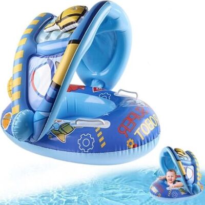 SCORPIO (bleu)bouée Bébé Gonflable Piscine Avec Auvent Bébé Siège De Piscine Flotteur De Piscine Pour Bébé Anneau De Natation Pour Bébé - Publicité SCORPIO (bleu)bouée Bébé Gonflable Piscine Avec Auvent Bébé Siège De Piscine Flotteur De Piscine Pour Bébé Anneau De Natation Pour Bébé - Publicité