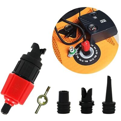 OEM Pompe De Kayak Gonflable, Sup Adaptateur De Valve De Gonflage D'Air Et Embout De Gaz 4 Pcs Pour Structures Gonflables-dou - Publicité OEM Pompe De Kayak Gonflable, Sup Adaptateur De Valve De Gonflage D'Air Et Embout De Gaz 4 Pcs Pour Structures Gonflables-dou - Publicité