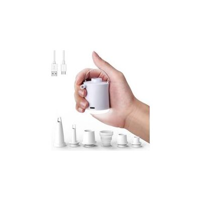 OEM Gonfleur Électrique Rechargeable, Pompe À Air Portable Avec Lumière Led, Gonfleur/dégonfleur À 5 Buses Pour Matelas Gonflable, Piscine, Bouée, Bateau Gonflable, Bouée De Natation - Publicité OEM Gonfleur Électrique Rechargeable, Pompe À Air Portable Avec Lumière Led, Gonfleur/dégonfleur À 5 Buses Pour Matelas Gonflable, Piscine, Bouée, Bateau Gonflable, Bouée De Natation - Publicité