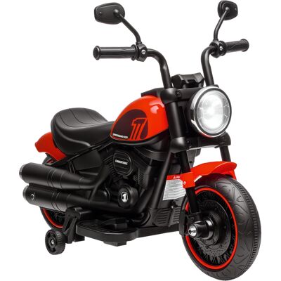 MIDUODUO Moto Électrique Enfant 18-36 Mois 6 V Roues Supplémentaires 3 Km/h Phare Max 25 Kg Rouge - Publicité MIDUODUO Moto Électrique Enfant 18-36 Mois 6 V Roues Supplémentaires 3 Km/h Phare Max 25 Kg Rouge - Publicité