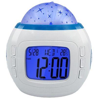 OEM Reveil Enfant Veilleuse Musicale Et Lumineuse Projecteur Ciel Etoile Projection Cadeaux De Noël Cadeaux D'Anniversaire Pour Garçons Filles Bébé Musique Afficher Date Et L'Heure - Publicité OEM Reveil Enfant Veilleuse Musicale Et Lumineuse Projecteur Ciel Etoile Projection Cadeaux De Noël Cadeaux D'Anniversaire Pour Garçons Filles Bébé Musique Afficher Date Et L'Heure - Publicité