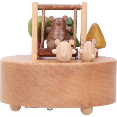 MCKENSA Boîte À Musique En Bois, Motif Ours En Peluche, Cadeau D'Anniversaire Original - Publicité MCKENSA Boîte À Musique En Bois, Motif Ours En Peluche, Cadeau D'Anniversaire Original - Publicité