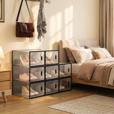 OEM Boîtes De Rangement Empilables Modulaires – Organiseurs Multifonctions Pour Chaussures, Livres, Jouets, Vêtements Et Salle De Bain (lot De 8) - Publicité OEM Boîtes De Rangement Empilables Modulaires – Organiseurs Multifonctions Pour Chaussures, Livres, Jouets, Vêtements Et Salle De Bain (lot De 8) - Publicité