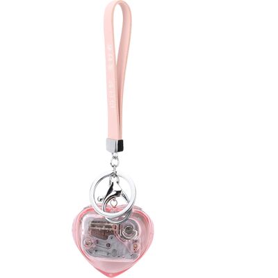 LBVIE Boîte À Musique Porte-clés En Forme De Cœur, Ornement Boîte À Musique, Décoration Pour La Maison Ou Le Bureau, Jouet Musical Pour Enfants, Cadeau Rose - Publicité LBVIE Boîte À Musique Porte-clés En Forme De Cœur, Ornement Boîte À Musique, Décoration Pour La Maison Ou Le Bureau, Jouet Musical Pour Enfants, Cadeau Rose - Publicité
