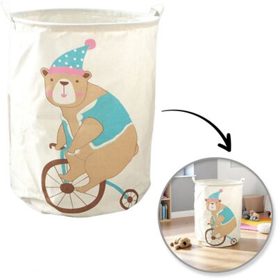 OEM Panier À Jouets, Sac À Linge, Sac À Linge Ours En Peluche À Vélo 35x45 Cm Or2wz122 - Publicité OEM Panier À Jouets, Sac À Linge, Sac À Linge Ours En Peluche À Vélo 35x45 Cm Or2wz122 - Publicité