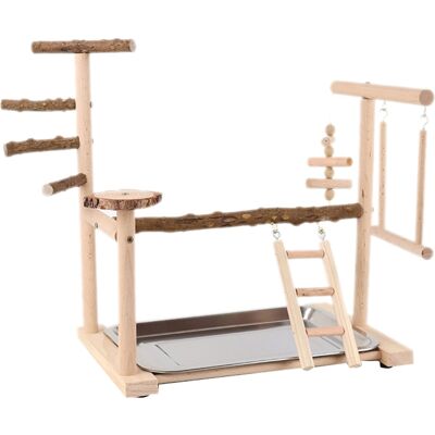 AQUAFORGE Balançoire Pour Oiseaux, Jouet Pour Cage À Perroquets, Balançoire Tivoli, Escalier En Bois Pour L'Entraînement Des Petits Oiseaux, Perchoir De Jeu Pour Perroquets - Publicité AQUAFORGE Balançoire Pour Oiseaux, Jouet Pour Cage À Perroquets, Balançoire Tivoli, Escalier En Bois Pour L'Entraînement Des Petits Oiseaux, Perchoir De Jeu Pour Perroquets - Publicité