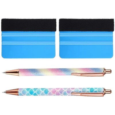 FLAMMKRAFT Stylo De Désherbage Pour Voiture Avec Système De Purge D'Air Pour Une Application Plus Lisse Des Autocollants Et Une Élimination Des Bulles D'Air - Publicité FLAMMKRAFT Stylo De Désherbage Pour Voiture Avec Système De Purge D'Air Pour Une Application Plus Lisse Des Autocollants Et Une Élimination Des Bulles D'Air - Publicité