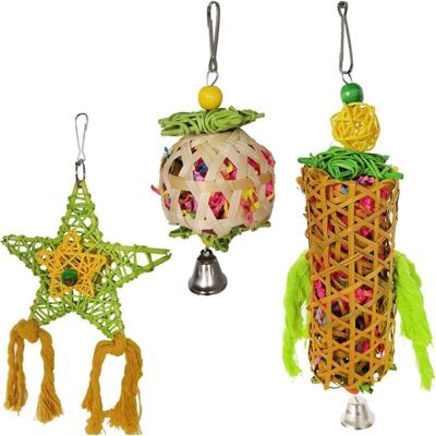 OEM 3 Pièces Jouets À Macher Pour Oiseaux,jouet De Bloc Suspendu Coloré,pour Perroquets,perruches,perruches,aras(couleur) - Publicité OEM 3 Pièces Jouets À Macher Pour Oiseaux,jouet De Bloc Suspendu Coloré,pour Perroquets,perruches,perruches,aras(couleur) - Publicité
