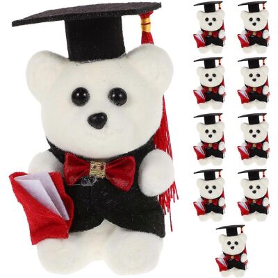 LISATR Lot De 10 Ours En Peluche Pour La Remise Des Diplômes, Jouet Pour La Maison Ou La Chambre.-11.00x5.30x5.30cm - Publicité LISATR Lot De 10 Ours En Peluche Pour La Remise Des Diplômes, Jouet Pour La Maison Ou La Chambre.-11.00x5.30x5.30cm - Publicité