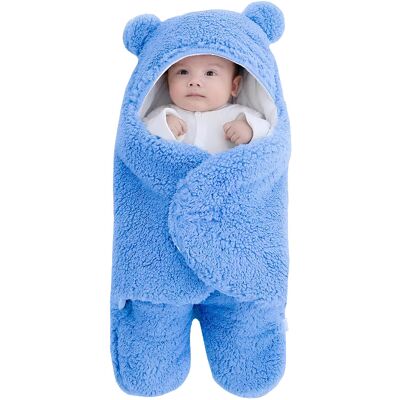OEM Sac De Couchage, Cocon Pour Bébé, Ours En Peluche, Fourrure, Bleu L75h - Publicité OEM Sac De Couchage, Cocon Pour Bébé, Ours En Peluche, Fourrure, Bleu L75h - Publicité