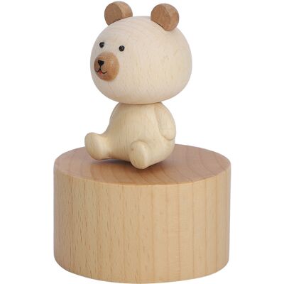 MCKENSA Boîtes À Musique En Bois À Mécanisme D'Horlogerie, Motif Ours, Pour Enfants, Cadeaux D'Anniversaire Et De Noël. Accessoires. Publicité MCKENSA Boîtes À Musique En Bois À Mécanisme D'Horlogerie, Motif Ours, Pour Enfants, Cadeaux D'Anniversaire Et De Noël. Accessoires. Publicité