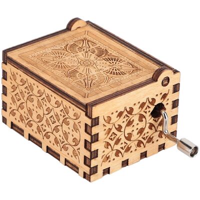 LBVIE Boîte À Musique En Contreplaqué Sculpté À Manivelle, Jouet Musical En Bois Gravé, Artisanat, Cadeau Pour Enfant, Décoration Intérieure (1) - Publicité LBVIE Boîte À Musique En Contreplaqué Sculpté À Manivelle, Jouet Musical En Bois Gravé, Artisanat, Cadeau Pour Enfant, Décoration Intérieure (1) - Publicité