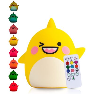 OEM Veilleuse Bébé Requin (grande) - Avec Fonction De Tapotement Et Télécommande - Lampe Led De Nuit Rechargeable - Cadeau De Naissance - Jouet - Chambre De Bébé - Lampe Enfant Premium - Publicité OEM Veilleuse Bébé Requin (grande) - Avec Fonction De Tapotement Et Télécommande - Lampe Led De Nuit Rechargeable - Cadeau De Naissance - Jouet - Chambre De Bébé - Lampe Enfant Premium - Publicité