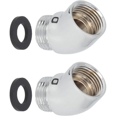 OEM Flexible De Douche Amélioré - Raccord Coudé À 145° - Adaptateur Pour Bras De Douche - Adaptateur D'Extension Pour Une Plus Grande Portée Dans La Salle De Bain - Publicité OEM Flexible De Douche Amélioré - Raccord Coudé À 145° - Adaptateur Pour Bras De Douche - Adaptateur D'Extension Pour Une Plus Grande Portée Dans La Salle De Bain - Publicité