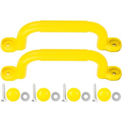 JIMDARY Une Paire D'Accessoires De Jouet De Balançoire De Poignée Antidérapante De Sécurité D'Aire De Jeu D'Enfants En Plastique (jaune) - Publicité JIMDARY Une Paire D'Accessoires De Jouet De Balançoire De Poignée Antidérapante De Sécurité D'Aire De Jeu D'Enfants En Plastique (jaune) - Publicité